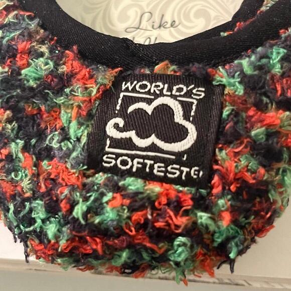 Worlds Softest Sock Cozy Collection slip on multicolor red‎ green black - Picture 1 of 9